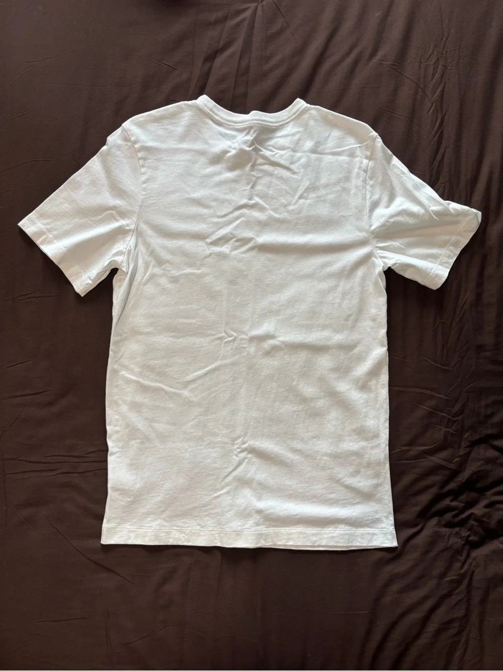 Jordan White Short-Sleeve Tee with Gold Jumpman and Black Lettering